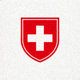 瑞士国家队队徽 - 红色背景与白色十字标志
